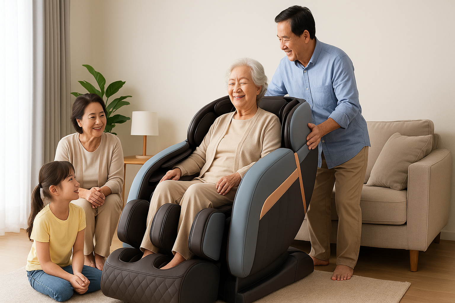 Mua ghế massage tặng bố mẹ tại thaisoncare.com