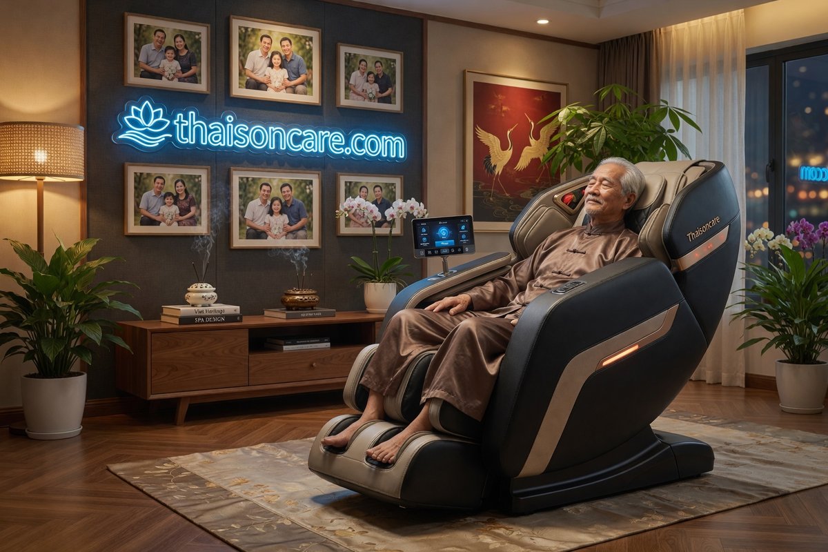 ghế massage không trọng lực - ghế massage ThaiSonCare chính hãng