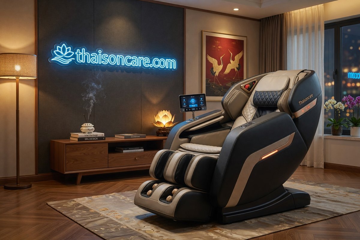 ghế massage ThaiSonCare cao cấp - ghế massage ThaiSonCare chính hãng