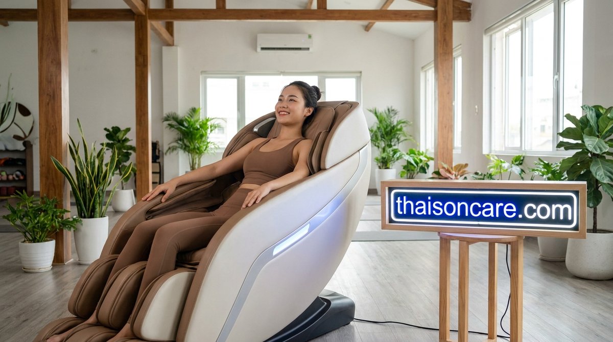 ghế massage Ghế Massage Trị Đau Vai Gáy - ThaiSonCare chính hãng