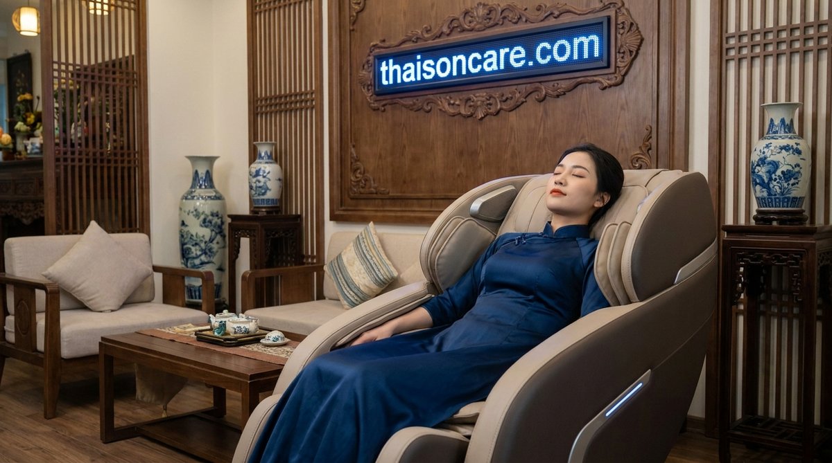 giá ghế massage toàn thân - ghế massage ThaiSonCare chính hãng